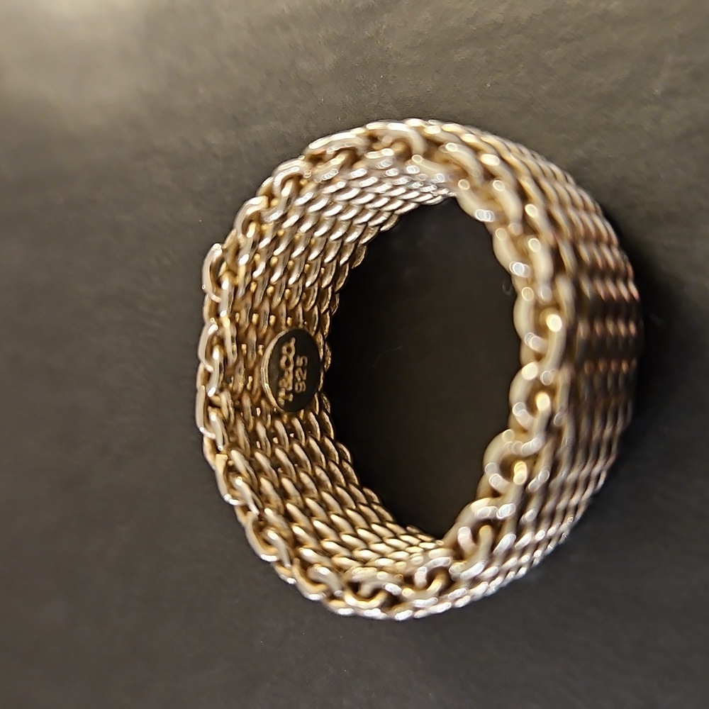 TIFFANY &CO. SOMERSET MESH RING - Picture 2 of 3